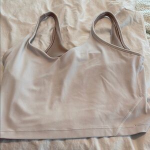 Women's Lululemon white Sports crop top